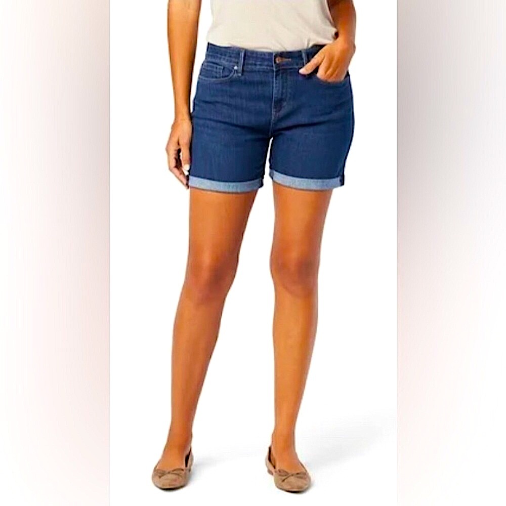 V.S.M. Dark Blue Jean Shorts
